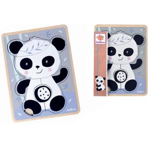 Eichhorn - Vormenpuzzel - Panda - Hout - 5 Stukjes