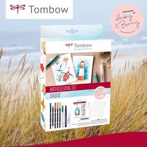 Tombow - Watercolouring canvas set - Seaside - Aquarelverf set