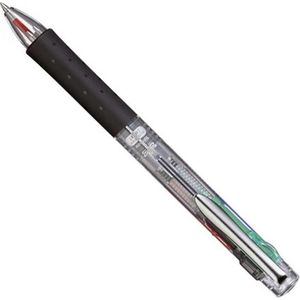 Reporter - 4 Smart - Balpen - Zwart Blauw Groen Rood - Rubber Grip