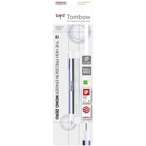 Tombow Mono - gumvulpotlood met extra vullingen - Rond - 2,3 mm - Blauw/Wit/Zwart