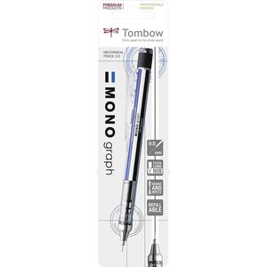 Tombow Monograph - Vulpotlood - 0,5mm - Blauw/Wit/Zwart - Blister