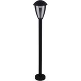 näve LED Außen-Stehlampe »Clint«, 1 flammig, Aluminium schwarz Kunststoff klar incl. 14x LED IP44 Höhe 100cm