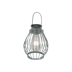 näve Ledsolarlamp Balubo Solar, incl. schuifschakelaar, lichtkleur: warmwit, kleur: zilverkleur