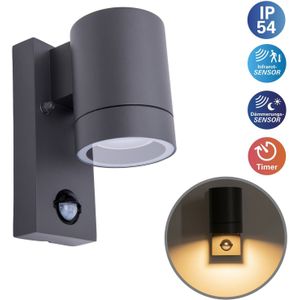 Näve Buitenwandlamp Rombe met sensor, 1-lamp