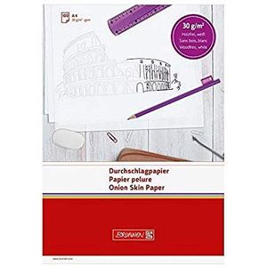 Brunnen 1032105 doorslagpapier (A4, 30 g/m2, 100 stuks) wit