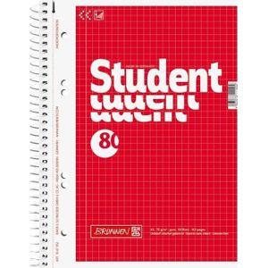 5 BRUNNEN Collegeblöcke Student Kleinformat kariert DIN A5 Innenrand
