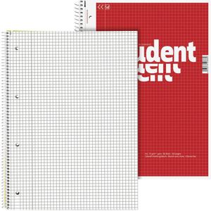 5 BRUNNEN Collegeblöcke Student kariert DIN A4 Innenrand