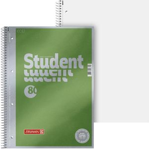 5 x Brunnen Collegeblock Premium Student A4 90g/qm 80 Blatt Lineatur 2