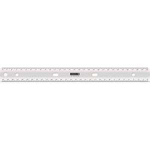 Brunnen 104977230 ringliniaal voor 2 en 4 ringen, 30 cm, transparant