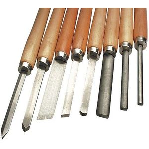 MANNESMANN 8-delige set houtdraaibeitels