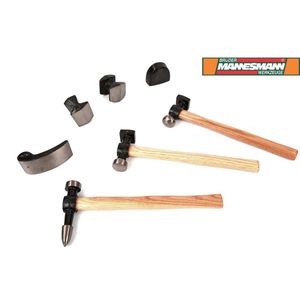 Mannesmann - 7 Delige Hamer Uitdeukset - Plaatmateriaal - Professionele Tools