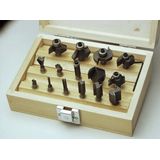 Mannesmann - 15-delige Frezenset - 6mm - Hout