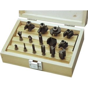 Mannesmann - 15-delige Frezenset - 6mm - Hout