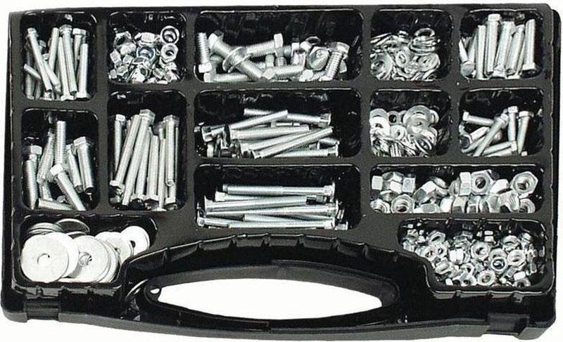 Brüder Mannesmann - Machineschroevenset - 580 dlg - Compleet Assortiment Bouten en Moeren