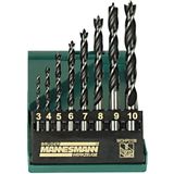 Mannesmann - 8-delige Set Houtboren - Professionele Kwaliteit - Chroomstaal