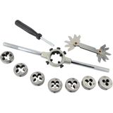 Brüder Mannesmann - 32-delige Tappen- en Snijmoerset - Zilver/Zwart/Groen - Staal