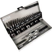 Brüder Mannesmann - 32-delige Tappen- en Snijmoerset - Zilver/Zwart/Groen - Staal