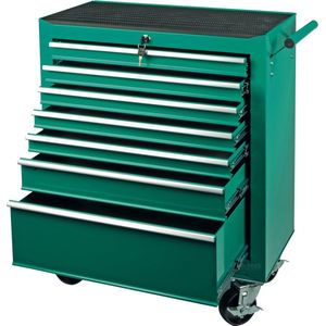 Mannesmann - 7 Laden Gereedschapswagen - Groen - Plaatstaal