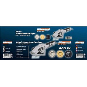 Mannesmann - 600W Handcirkelzaag - Mini - 230V - ActieLine