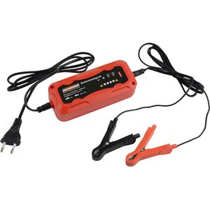 Brüder Mannesmann - Acculader - 6 en 12 Volt - 4,0 Ah - Intelligente laadmodi