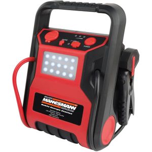 Brüder Mannesmann - Powerstation - Mobiel 12 V - Rood en Zwart - Kunststof