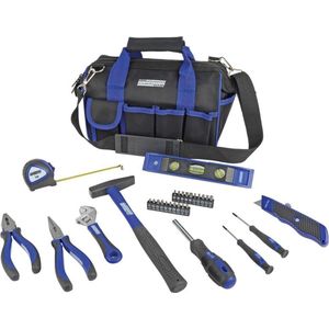 Brüder Mannesmann - Gereedschapset - 30 dlg - Travelbag - Handgereedschap