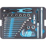 Brüder Mannesmann QUANTOOL - Gereedschapsset - 48-delig - Maritiem