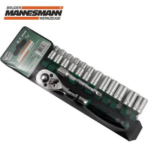 Brüder Mannesmann Dopsleutelset 14 dlg 1/4" (Hobby) - 29114