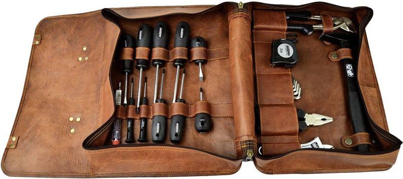 Brüder Mannesmann - M29048 Gereedschapstas - Leren - 25-delig