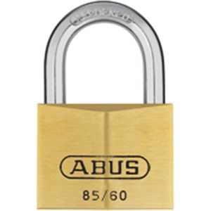 ABUS Hangslot messing 85/30 - voor kelderdeuren, schuur en nog veel meer - weerbestendig - messing slotbehuizing - gehard stalen beugel - ABUS-veiligheidsniveau 5