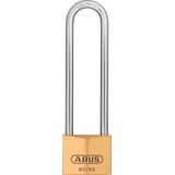 ABUS Hangslot messing 85/50HB127 - met hoge beugel - voor kelderdeuren, schuur en nog veel meer - weerbestendig - geharde stalen beugel - ABUS veiligheidsniveau 7