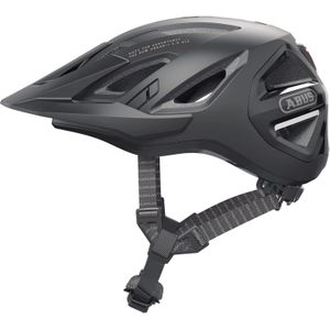 ABUS Urban-I 3.0 ACE cityhelm - sportieve fietshelm met LED-achterlicht, verlengd scherm en magneetsluiting - voor mannen en vrouwen - zwart, maat L