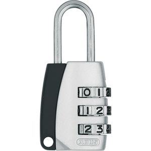 ABUS Cijferslot 155/20 - hangslot met behuizing van gegoten zink - kofferslot/slot met individueel instelbare cijfercode - ABUS veiligheidsniveau 3 - zilver