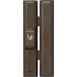 ABUS Vensterbeveiliging FTS88 AL0125 - raamslot met 2 klauwende stalen vergrendelingen, gelijksluitend - ABUS-veiligheidsniveau 9-31741 - bruin