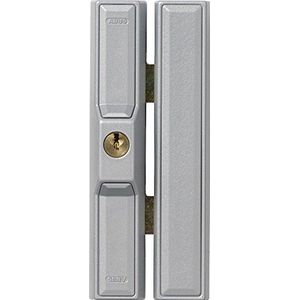 ABUS Extra raambeveiliging FTS88 AL0125 - raamslot met 2 vastklemende stalen vergrendelingen, gelijksluitend - ABUS veiligheidsniveau 9-31738 - zilver