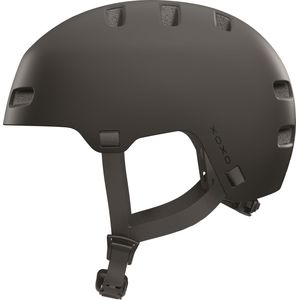 ABUS XOXO fietshelm - stadshelm in skaterlook - helm voor skateboard, fiets, step - met geoptimaliseerd kinstuk - voor tieners en volwassenen - maat L, zwart