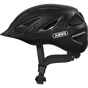 ABUS Urban-I 3.0 Fietshelm met achterlicht, voor dames en heren, zwart, maat M