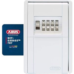ABUS KeyGarage 787 Sleutelbox voor wandmontage, voor sleutels of kleine waardevolle voorwerpen, wit