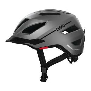 ABUS Pedelec 2.0 Stadshelm - Hoogwaardige E-Bike helm met Achterlicht voor Stadsverkeer - Voor Dames en Heren - Zilver, Maat S