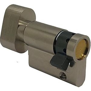 ABUS KE5N10 / 30 Halbzylinder mit Knopf Vernickelt E5 10 x 30 mm