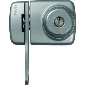 ABUS Deurslot 7535 met dubbelzijdige cilinder & blokkeerbeugel voor deuren met smalle frameprofielen, zilver, 58927