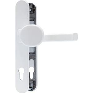 ABUS Deurbeslag SRG92N W - voor huisdeuren - met deurklink binnen en deurknop buiten - voor deuren met smal frame - wit