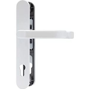 ABUS Deurbeslag SRG92N W - Krukgarnituur voor huisdeuren - met dubbelzijdige deurklink - voor deuren met smal frame - wit