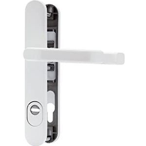 ABUS Deurbeslag SRG92N ZS W met trekbeveiliging - Deurgarnituur voor huisdeuren - met dubbelzijdige deurklink - voor deuren met smalle frames - wit