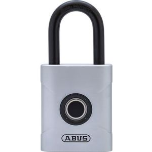 Abus Touch 57/50 vingerafdrukslot - sleutelloos, weerbestendig hangslot - IP66 & IP68 - voor gym, kantoor, huis, tuin enz.,50 mm,zilver