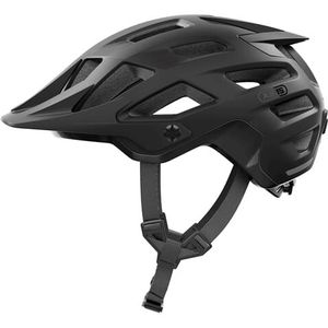 ABUS moventor 2.0 Mountainbikehelm, comfortabele fietshelm voor terrein, offroad-helm, voor dames en heren, mat zwart, L