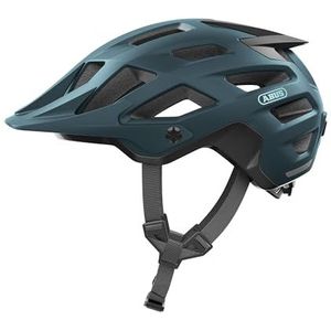ABUS Moventor 2.0 MTB-helm, comfortabele fietshelm voor op het terrein, offroad-helm, voor dames en heren, mat blauw, L
