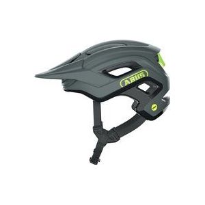 ABUS MIPS MTB-helm, cliffhanger voor veeleisende trails, met MIPS bescherming tegen stoten en grote ventilatieopeningen, voor dames en heren, grijs/geel, maat L