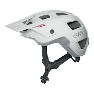 ABUS MTB-helm MoDrop - robuuste fietshelm met goede ventilatie voor mountainbikers - individuele pasvorm - voor dames en heren - mat wit, L