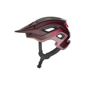 ABUS CliffHanger MTB-helm - fietshelm voor veeleisende trails - met grote ventilatieopeningen & TriVider bandjessysteem - voor mannen en vrouwen - donkerrood, maat L